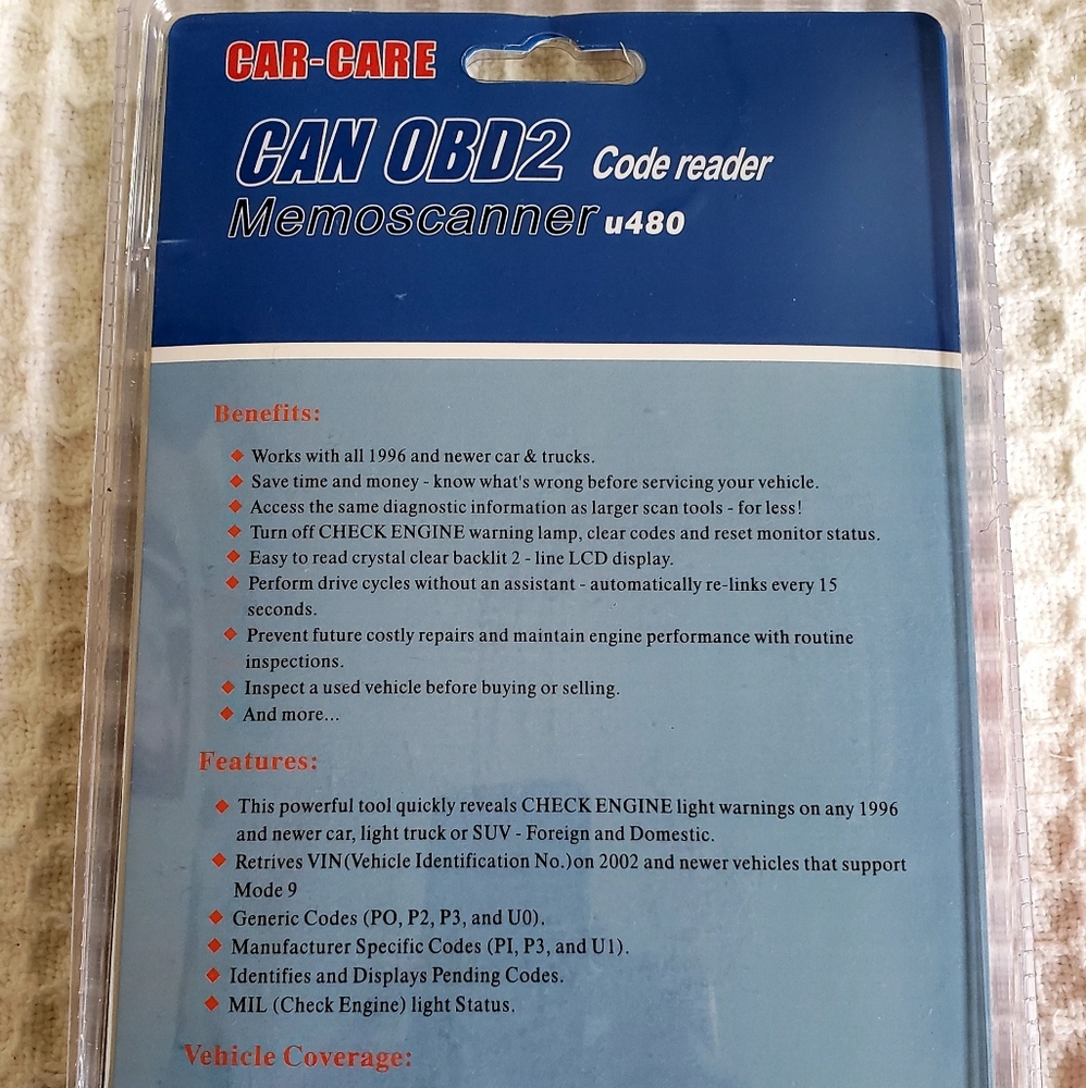 Car Care (Engine Code Reader / OBD 2) - Picture 2 of 5